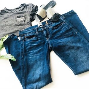 Dark Blue Low Rise Skinny Jeans
